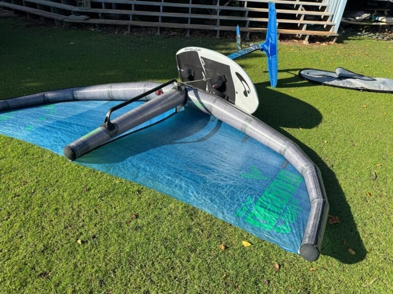 When does a conventional wingfoil wing lose shape?